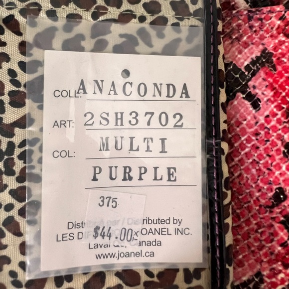 Vintage Y2K Joanel Multi Coloured Animal Print Wallet - Picture 2 of 5